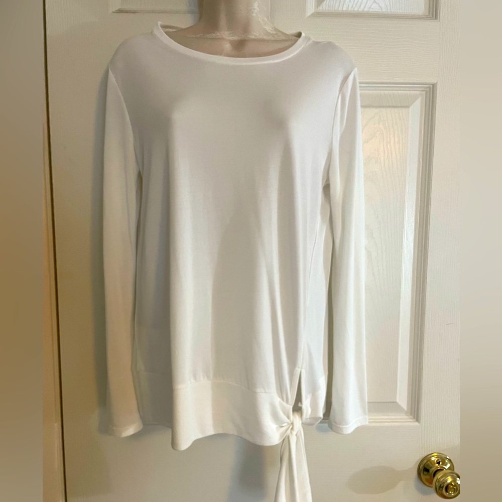 Banana Republic White Long Sleeve‎ Top Size Small